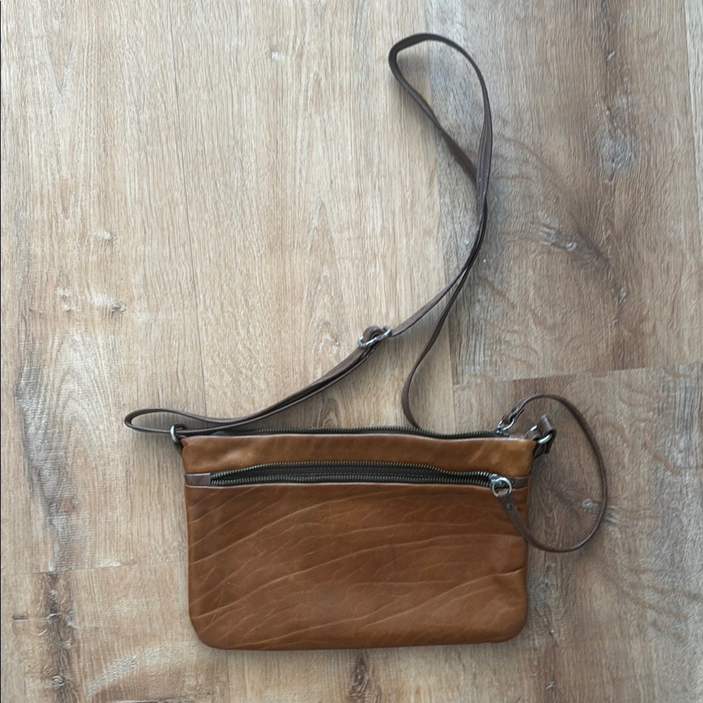 Rough & Tumble Brown Leather Crossbody Bag